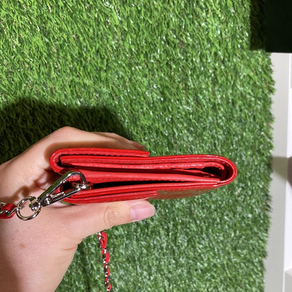 ❤️ Christian Dior Patent Leather Wallet On Chain - Picture 14 of 17